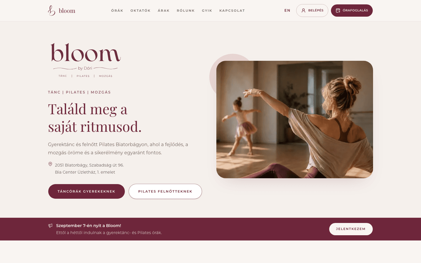 The Bloom by Dóri homepage